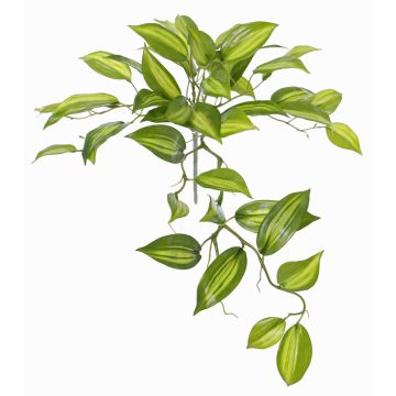 Konstblad Vanilla Planifolia orkidé CHARIS, på pinne, grön-gul, 45cm