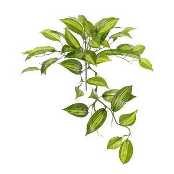 Konstblad Vanilla Planifolia orkidé CHARIS, på pinne, grön-gul, 45cm Konstblad Vanilla Planifolia orkidé CHARIS, på pinne, grön-gul, 45cm