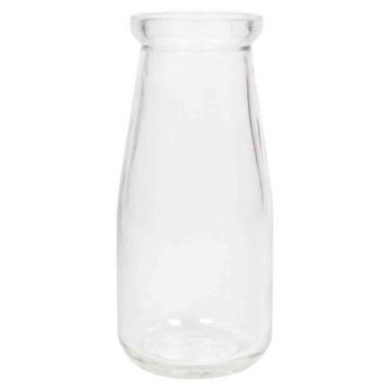 Dekorflaska MICHEL i glas, klar, 14cm, Ø6,3cm
