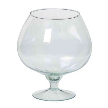 XXL konjakglas BARRON med fot, klart, 18,5cm, Ø15,5cm