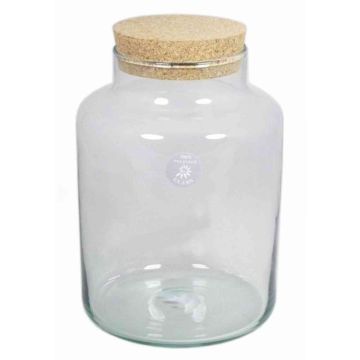 Förvaringsburk DOGAN med kork, klar, transparen, 29,5cm, Ø21cm, 8,5l Förvaringsburk DOGAN med kork, klar, transparen, 29,5cm, Ø21cm, 8,5l