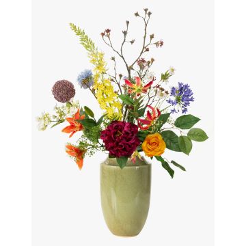 Konstgjord blomsterbukett FEME, orange-violett, 105cm, Ø40cm Konstgjord blomsterbukett FEME, orange-violett, 105cm, Ø40cm