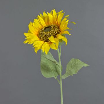 Textilblomma solros CORALINE, gul, 85cm, Ø20cm Textilblomma solros CORALINE, gul, 85cm, Ø20cm