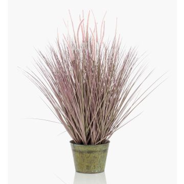 Konstgjort lampstädargräs OVIDIO, tofsar, zinkkruka, rosa-grön, 100cm Konstgjort lampstädargräs OVIDIO, tofsar, zinkkruka, rosa-grön, 100cm
