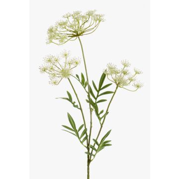 Konstgjord dillkvist HAKIM med blommor, vit, 80cm Konstgjord dillkvist HAKIM med blommor, vit, 80cm