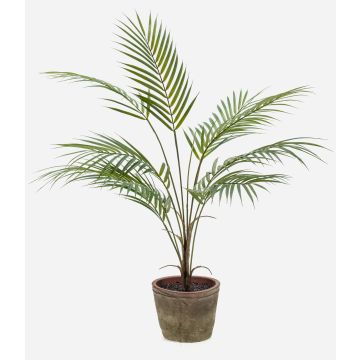 Liten konstgjord palm, bergspalm ALUVIAL i terrakottakruka, 85cm