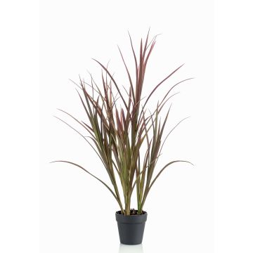 Konstgjort vassgräs MYRNA, crossdoor, vinrött, vinröda, 90cm