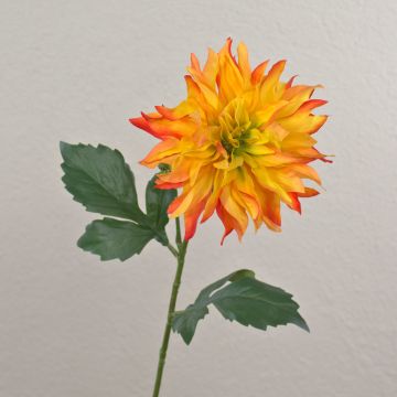 Konstblomma, dahlia CINTHIA, orange-gul, 60cm, Ø16cm Konstblomma, dahlia CINTHIA, orange-gul, 60cm, Ø16cm