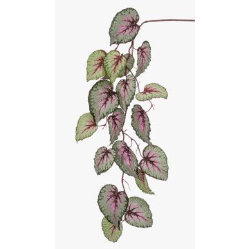 Konstgjord kvist bladbegonia MEIRA, grön-rosa, 110cm Konstgjord kvist bladbegonia MEIRA, grön-rosa, 110cm