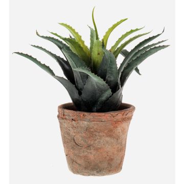 Konstgjord växt Agave decipiens SEDA i terrakottakruka, grön, 20cm, Ø25cm