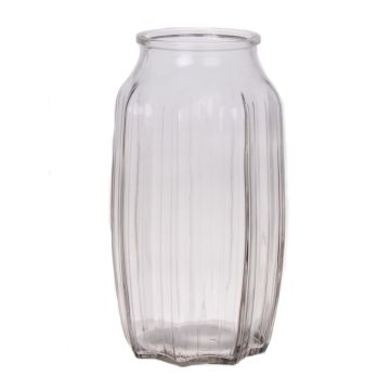 Liten blomvas AMORY i glas, klar, 22cm, Ø12cm