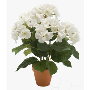 Konstgjord hortensia JONE i lerkruka, krämfärgad, 40cm Konstgjord hortensia JONE i lerkruka, krämfärgad, 40cm