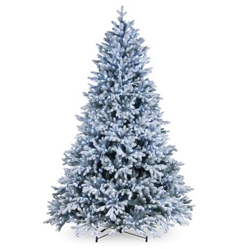 Plastgran ALASKA SPEED, snöklädd, blå LED-lampor, 230cm, Ø150cm