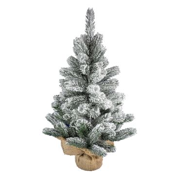 Konstgjord gran INNSBRUCK, jutesäck, snötäckt, 60cm, Ø40cm Konstgjord gran INNSBRUCK, jutesäck, snötäckt, 60cm, Ø40cm