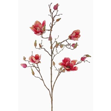 Konstgjord magnolia LORA, cerise-rosa, 110cm, Ø10-12cm