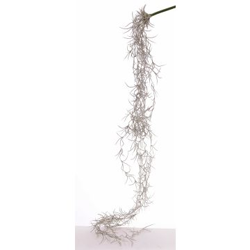 Konstgjord Tillandsia usneoides LUANA på stödpinne, grå, 125cm