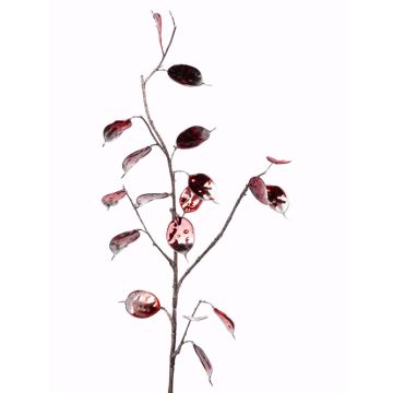 Konstgjord lunaria-gren SALEM, röd-silver, 90cm Konstgjord lunaria-gren SALEM, röd-silver, 90cm
