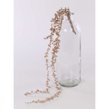 Plast-senecio-hängare SKERPA, på stickpinne, champagnefärgad, 75cm