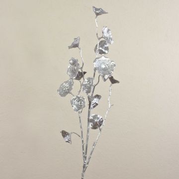 Konstgjord ginkgogren ARWID med glitter, silver, 105cm Konstgjord ginkgogren ARWID med glitter, silver, 105cm