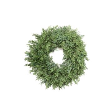 Dekorativ krans av enbär NALFES, grön, Ø40cm