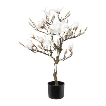 Konstgjord magnolia DOLS, konstgjord stam, med blommor, snötäckt, 85cm Konstgjord magnolia DOLS, konstgjord stam, med blommor, snötäckt, 85cm