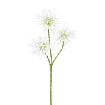 Dekorativ kvist med kuldistel TRELMO, vit, 45cm Dekorativ kvist med kuldistel TRELMO, vit, 45cm
