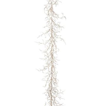 Konstgjord girland Korall UBARAN, champagne, 185cm
