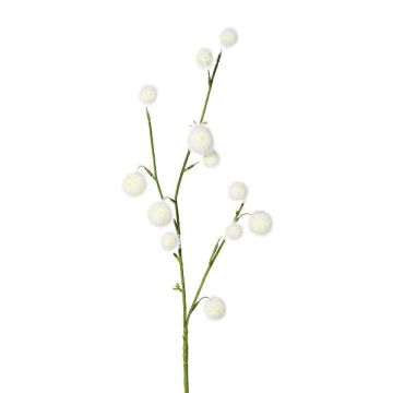 Konstgjord gren med ballong-spindelväxt BRAVON, frukter, vit, 80cm Konstgjord gren med ballong-spindelväxt BRAVON, frukter, vit, 80cm