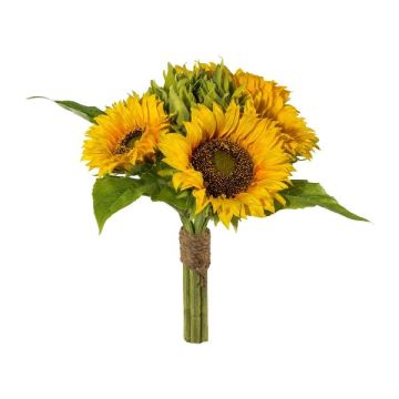Konstblombukett solros CARVO, gul, 35cm, Ø25cm Konstblombukett solros CARVO, gul, 35cm, Ø25cm