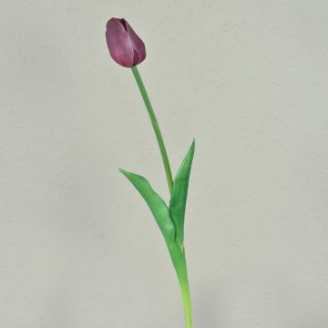 Konstgjord tulpan LONA, violett-grön, 45cm, Ø4cm