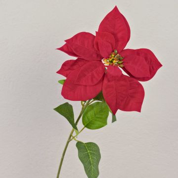 Konstgjord julstjärna i sammet LIBASSE, röd, 65cm Konstgjord julstjärna i sammet LIBASSE, röd, 65cm