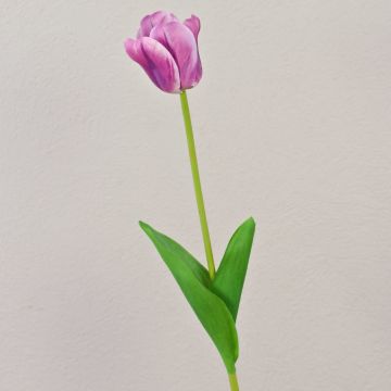 Konstgjord tulpan PJASSINA, violett-vit, 65cm Konstgjord tulpan PJASSINA, violett-vit, 65cm