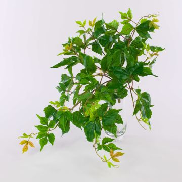 Konstgjord växt, treuddig jungfrurebe ZANTI på pinne, grönbrun, 50cm