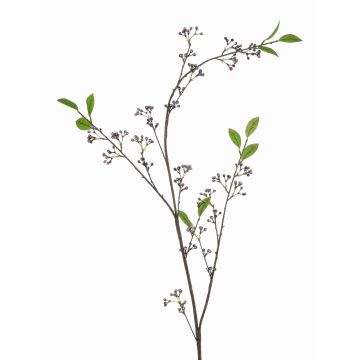 Dekorativ kvist med låtsasbär PAUAHI med bär, lila-vit, 140cm Dekorativ kvist med låtsasbär PAUAHI med bär, lila-vit, 140cm