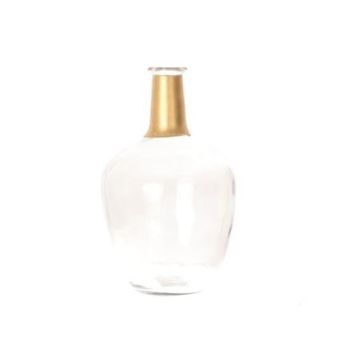 Ballongvas ROYCE, transparent-guld, 26cm, Ø15cm