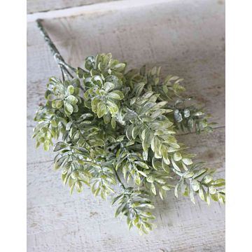 Konstgjord humlebuske HASSO, med stödpinne, grön-vit, 30cm