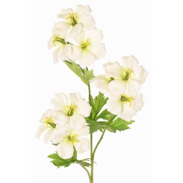 Konstväxt, storknäbb, gren ZEDENA, vit-grön, 70cm, Ø6cm Konstväxt, storknäbb, gren ZEDENA, vit-grön, 70cm, Ø6cm
