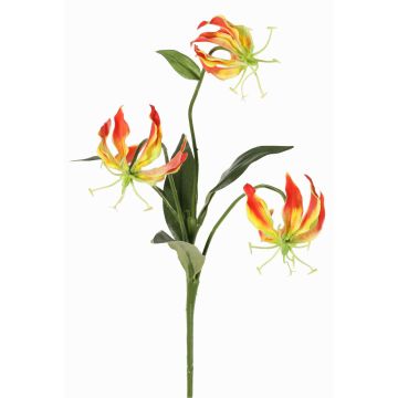 Dekorativ blomma Gloriosa XELA, orange-gul, 50cm, Ø4-7cm Dekorativ blomma Gloriosa XELA, orange-gul, 50cm, Ø4-7cm