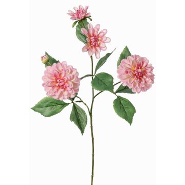Dekorativ kvist, konstgjord dahlia QUINKA, rosa, 70cm