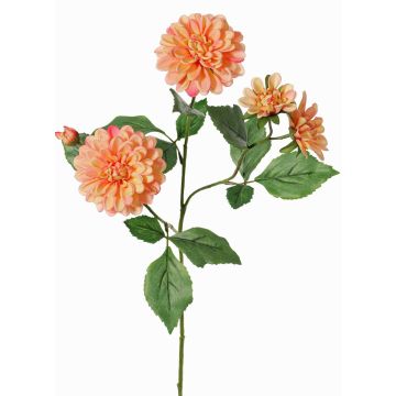 Dekorativ kvist, konstgjord dahlia QUINKA, persika, 70cm Dekorativ kvist, konstgjord dahlia QUINKA, persika, 70cm