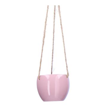 Dolomit hängande blomkruka DOMINGOS, rosa, 8,5/44cm, Ø10,8cm Dolomit hängande blomkruka DOMINGOS, rosa, 8,5/44cm, Ø10,8cm
