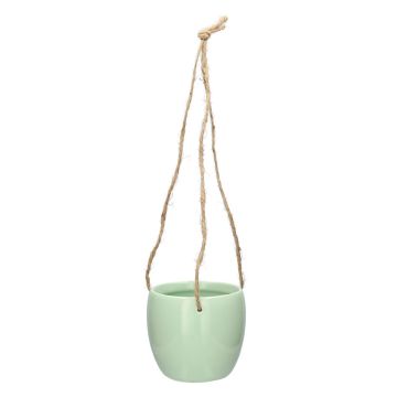 Hängande blomkruka i dolomit DOMINGOS, mint, 8,5/44cm, Ø10,8cm Hängande blomkruka i dolomit DOMINGOS, mint, 8,5/44cm, Ø10,8cm