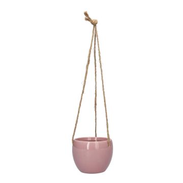 Dolomit hängkruka DOMINGOS, rosa, 10/65cm, Ø13cm Dolomit hängkruka DOMINGOS, rosa, 10/65cm, Ø13cm