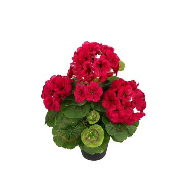 Konstblomma, pelargon ELISABETTA i dekorativ kruka, cerise, 35cm Konstblomma, pelargon ELISABETTA i dekorativ kruka, cerise, 35cm
