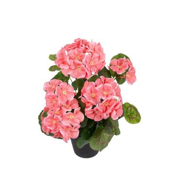 Konstblomma Geranium ELISABETTA i dekorativ kruka, laxfärgad, 35cm Konstblomma Geranium ELISABETTA i dekorativ kruka, laxfärgad, 35cm