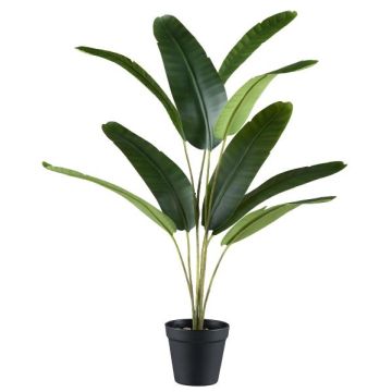 Konstgjord palm, bananväxt LACTER i dekorativ kruka, 50cm