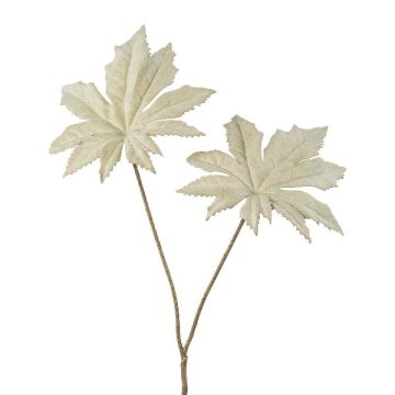 Konstgjord aralia-gren JOMLER, krämgrå, 50cm