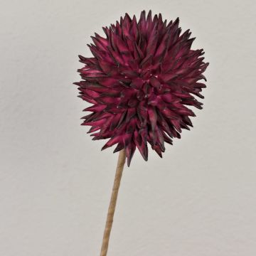 Konstgjord blomsterlök av skumplast MERAL, vinröd, 80cm, Ø14cm Konstgjord blomsterlök av skumplast MERAL, vinröd, 80cm, Ø14cm