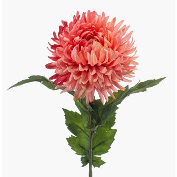 Konstgjord krysantemum SAXLER, korall, 60cm, Ø12cm