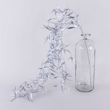 Konstgjord sörjpilkvist DIMMI, hängande, glitter, silver, 100cm Konstgjord sörjpilkvist DIMMI, hängande, glitter, silver, 100cm
